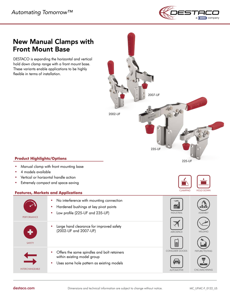 200x/2x5 Series Front Mount Base Flyer