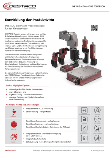 Body-in-White (BIW) Electric Products Overview Flyer